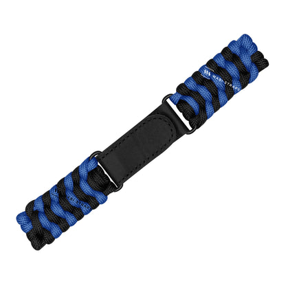 Black Blue Paracord Rope Velcro Watch Strap