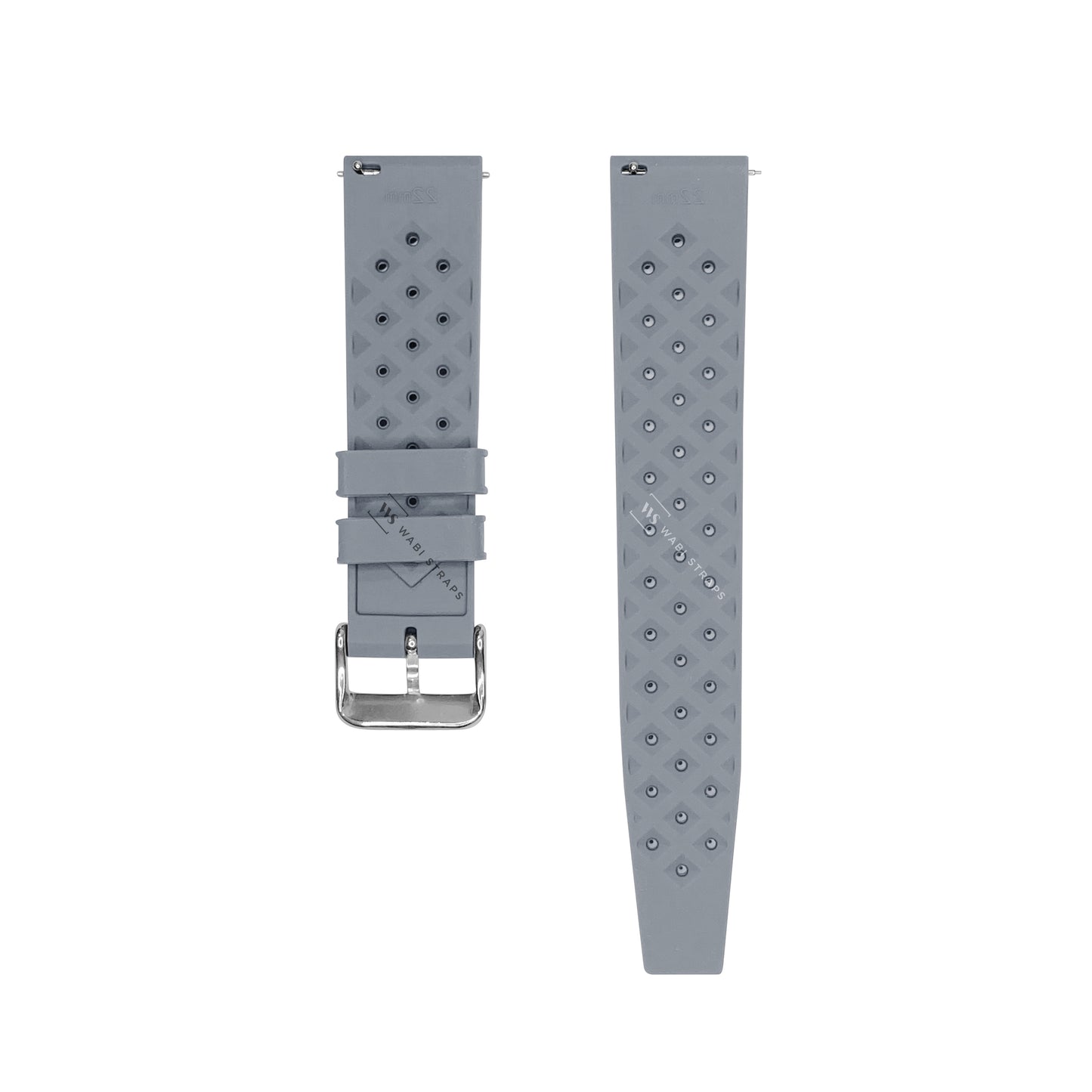 Grey Vintage Perforated Tropical Strap