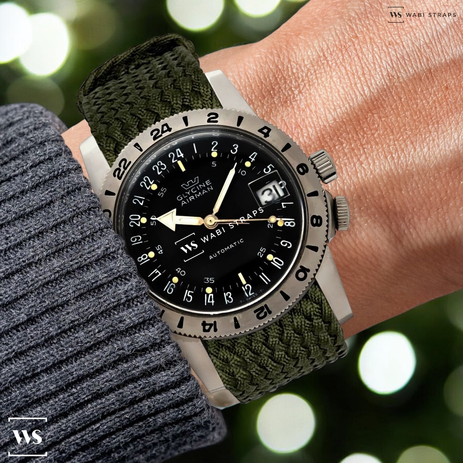 Green perlon strap online