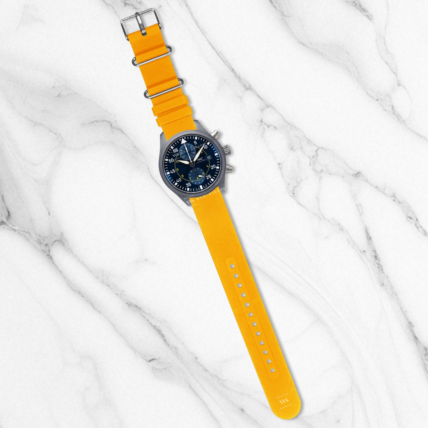 Orange Rubber Single Pass Strap