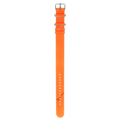 Orange Rubber Single Pass Strap
