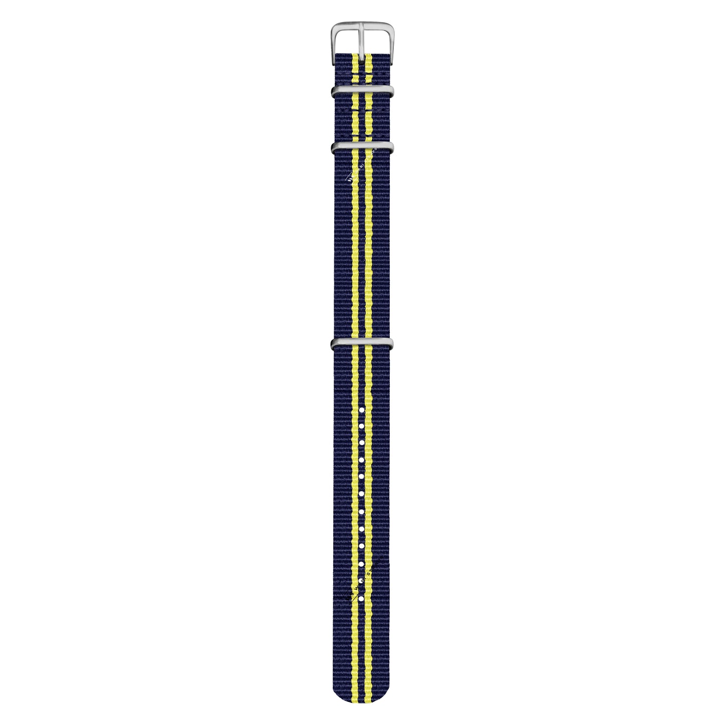 Navy Blue & Yellow Regimental British Military Watch Strap