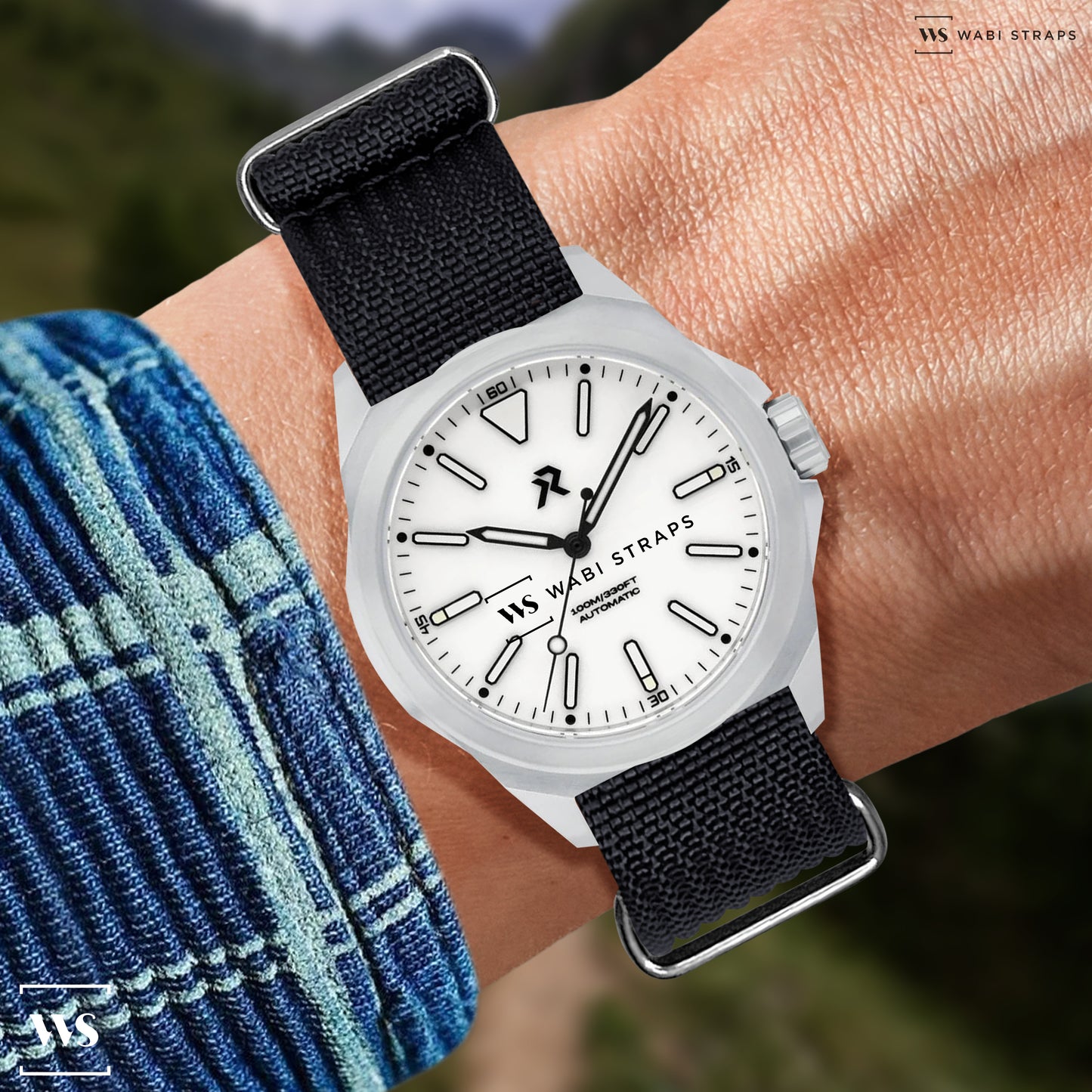 Black Ribbed Premium MilSpec Strap