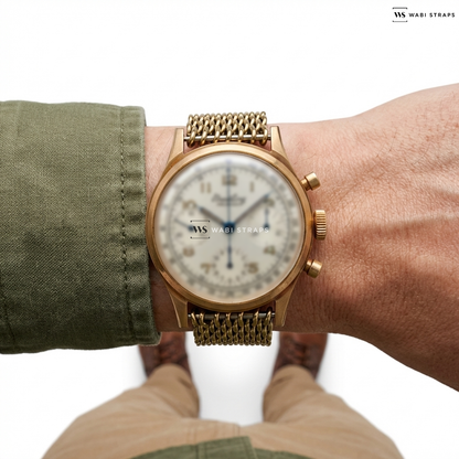 Vintage Breiling Premier Yellow Gold Chronograph