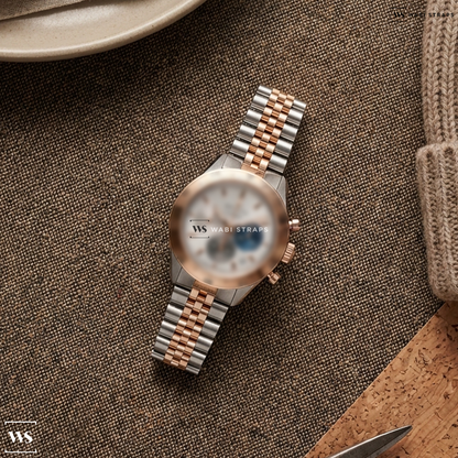 Silver Jubilee Metal Watch Bracelet on Zenith Chronomaster Sport 41mm Silver 51.3100.3600/69.R950