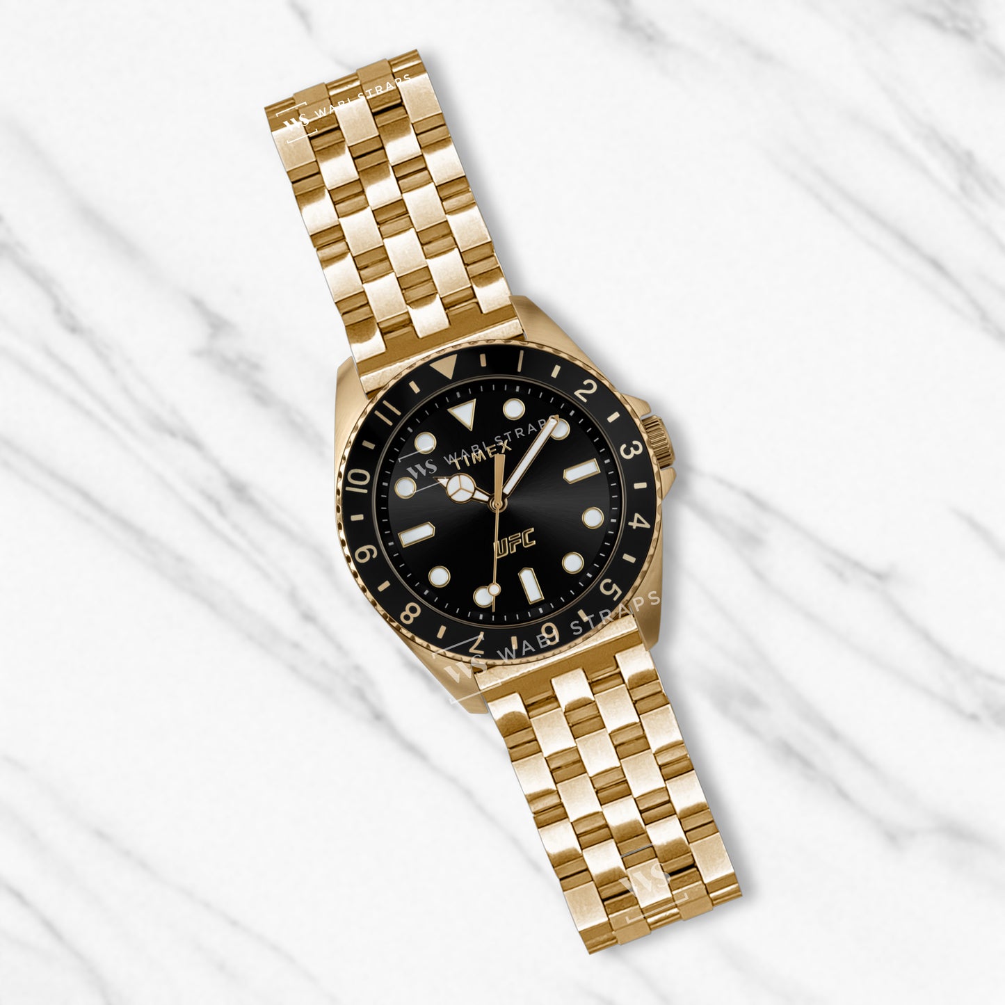 Gold Super Engineer Brick Metal Bracelet
