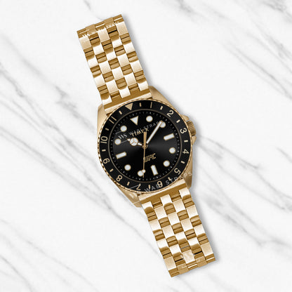Gold Super Engineer Brick Metal Bracelet