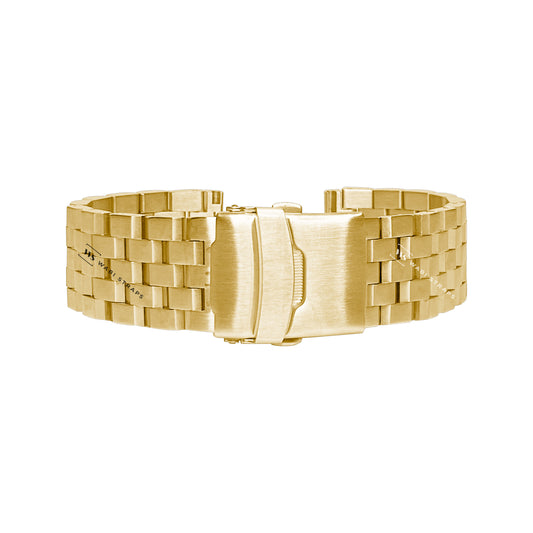 Gold Super Engineer Brick Metal Bracelet