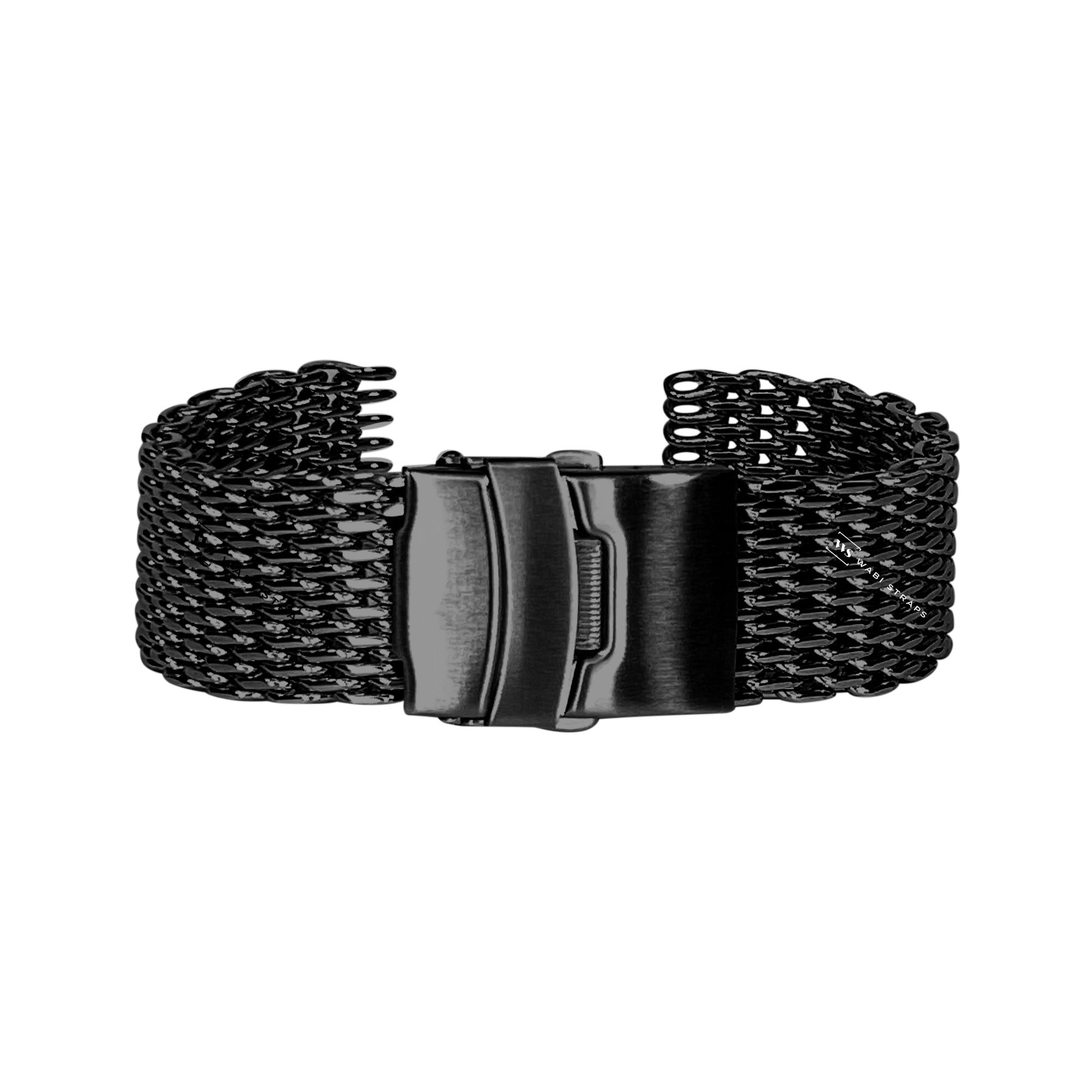 wabistraps Black Shark Mesh Watch Bracelet 24mm