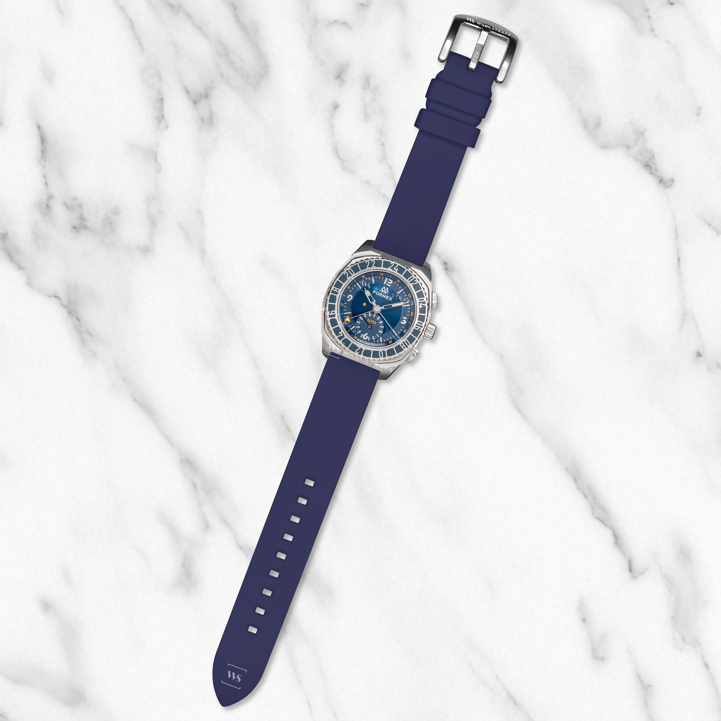 Blue Classic Smooth TPU Strap