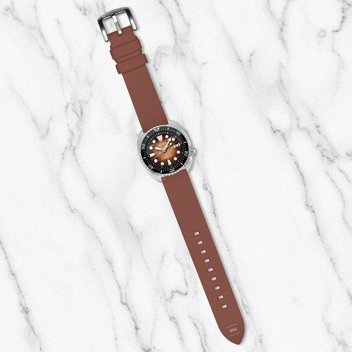 Brown Classic Smooth TPU Strap