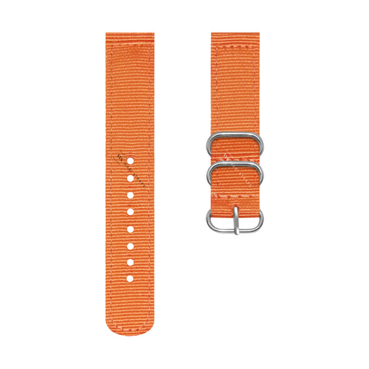 Orange Basic 3-Ring Hardware Two Piece NavSpec British Military Strap
