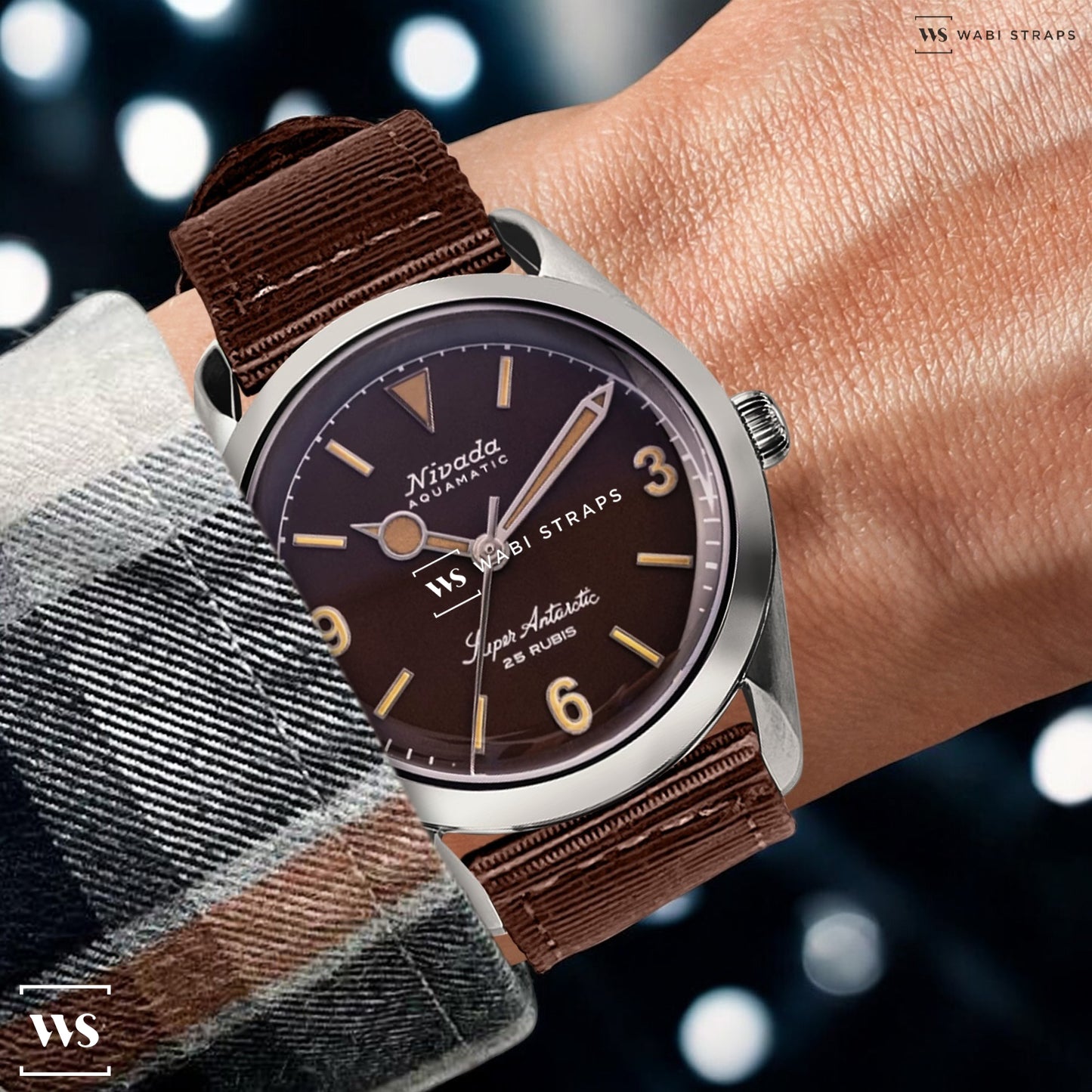 Brown Basic 3-Ring Hardware Two Piece NavSpec British Military Strap