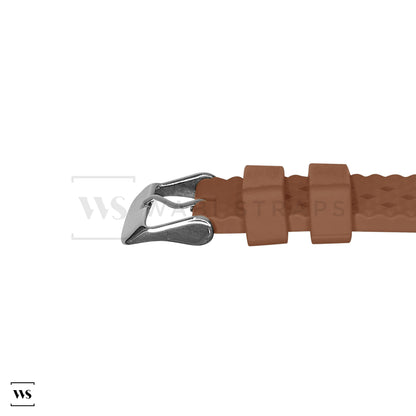 Brown Premium Textured FKM Rubber Strap