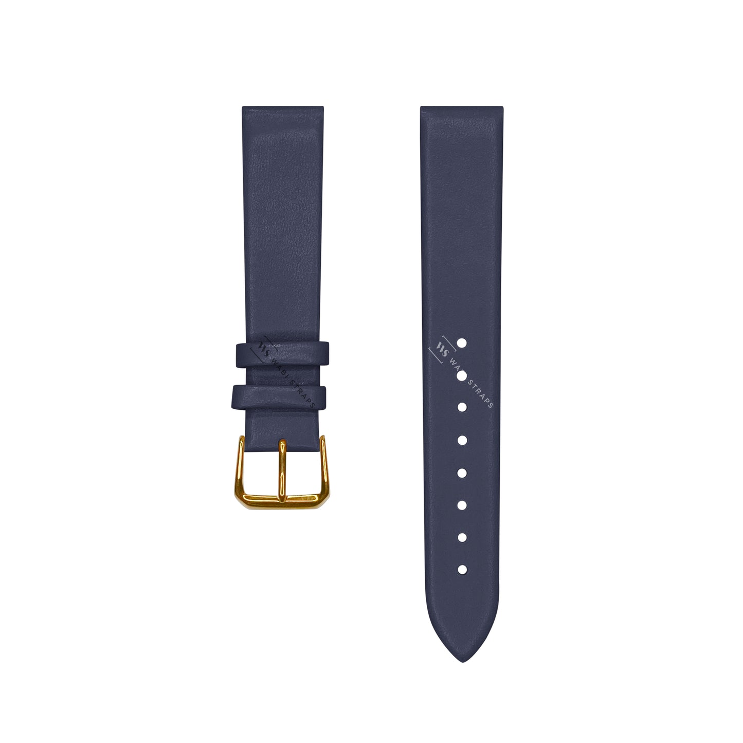 Blue Ultra Thin Bonded Leather Strap