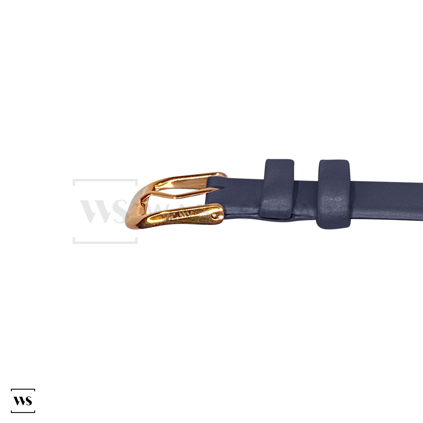 Blue Ultra Thin Bonded Leather Strap