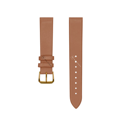 Brown Ultra Thin Bonded Leather Strap