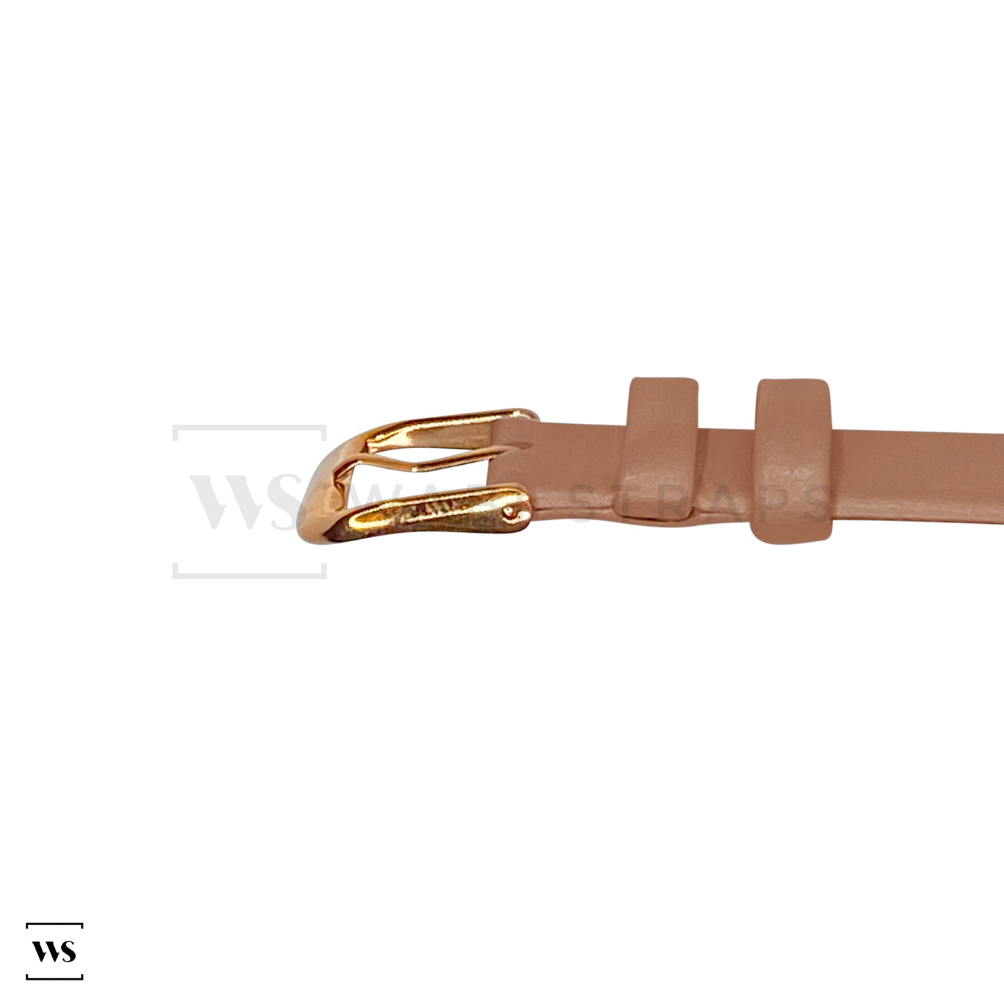 Brown Ultra Thin Bonded Leather Strap