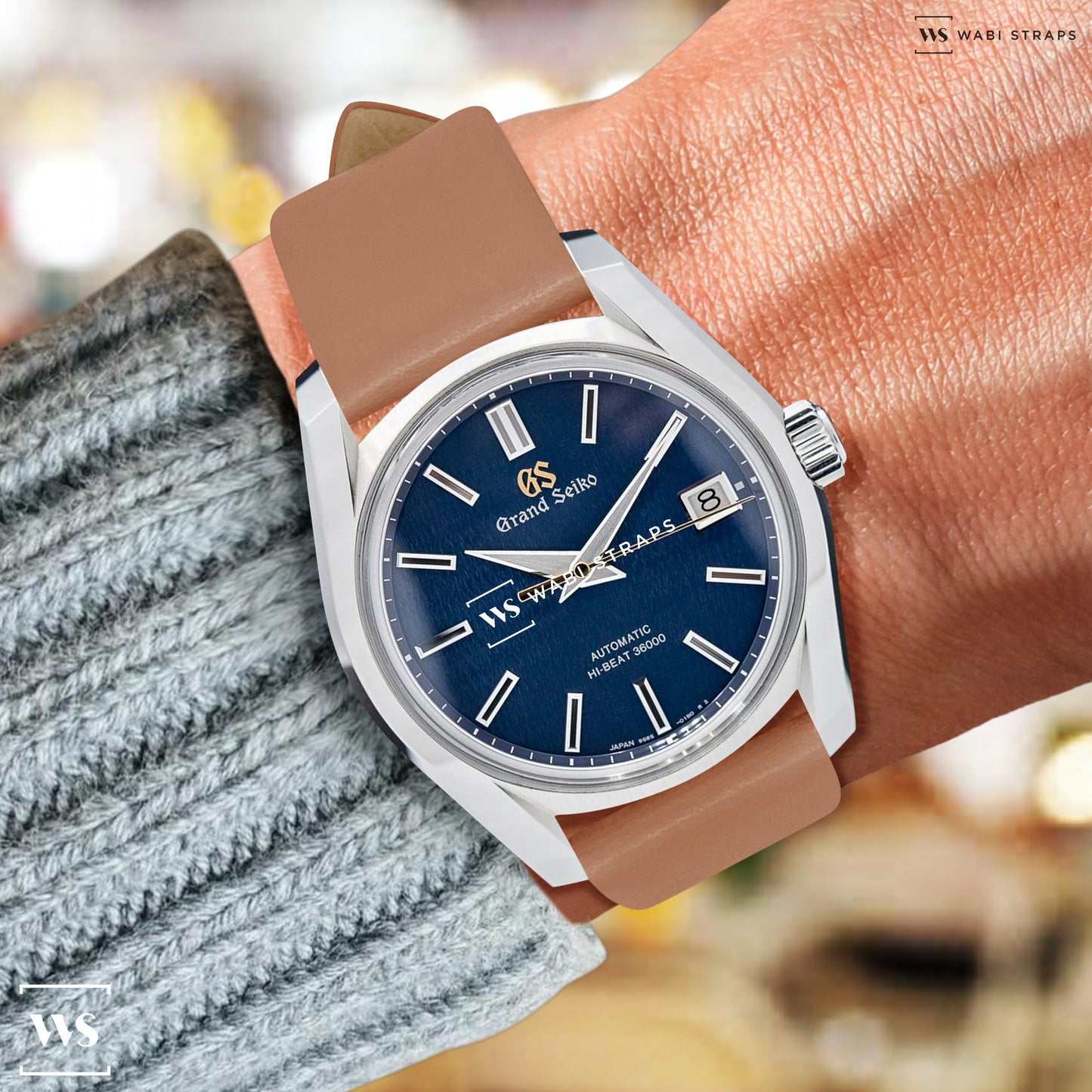 Brown Ultra Thin Bonded Leather Strap