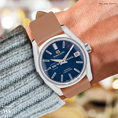 Brown Ultra Thin Bonded Leather Strap