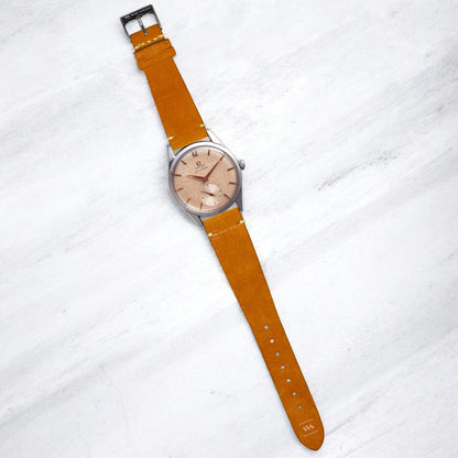 Orange Velvet Watch Strap