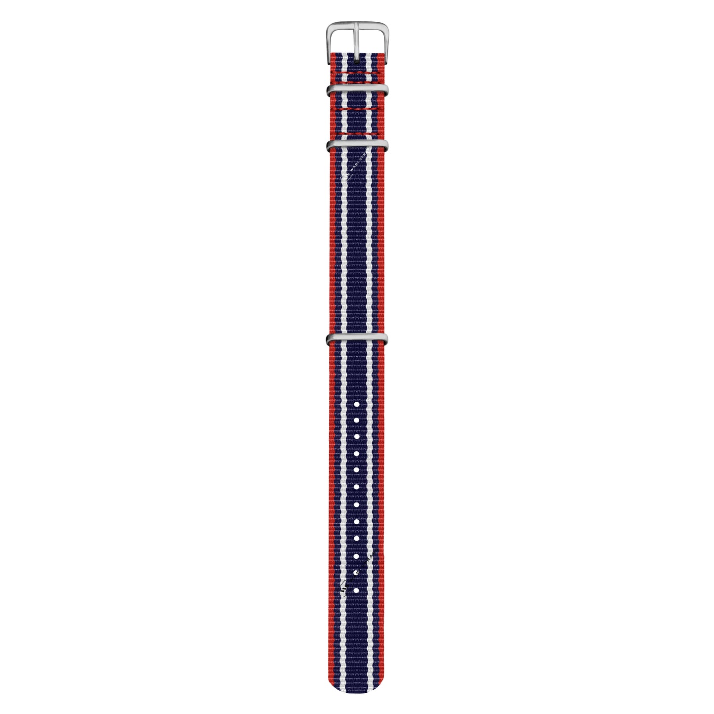 Red, Navy & White Vintage British Military Watch Strap