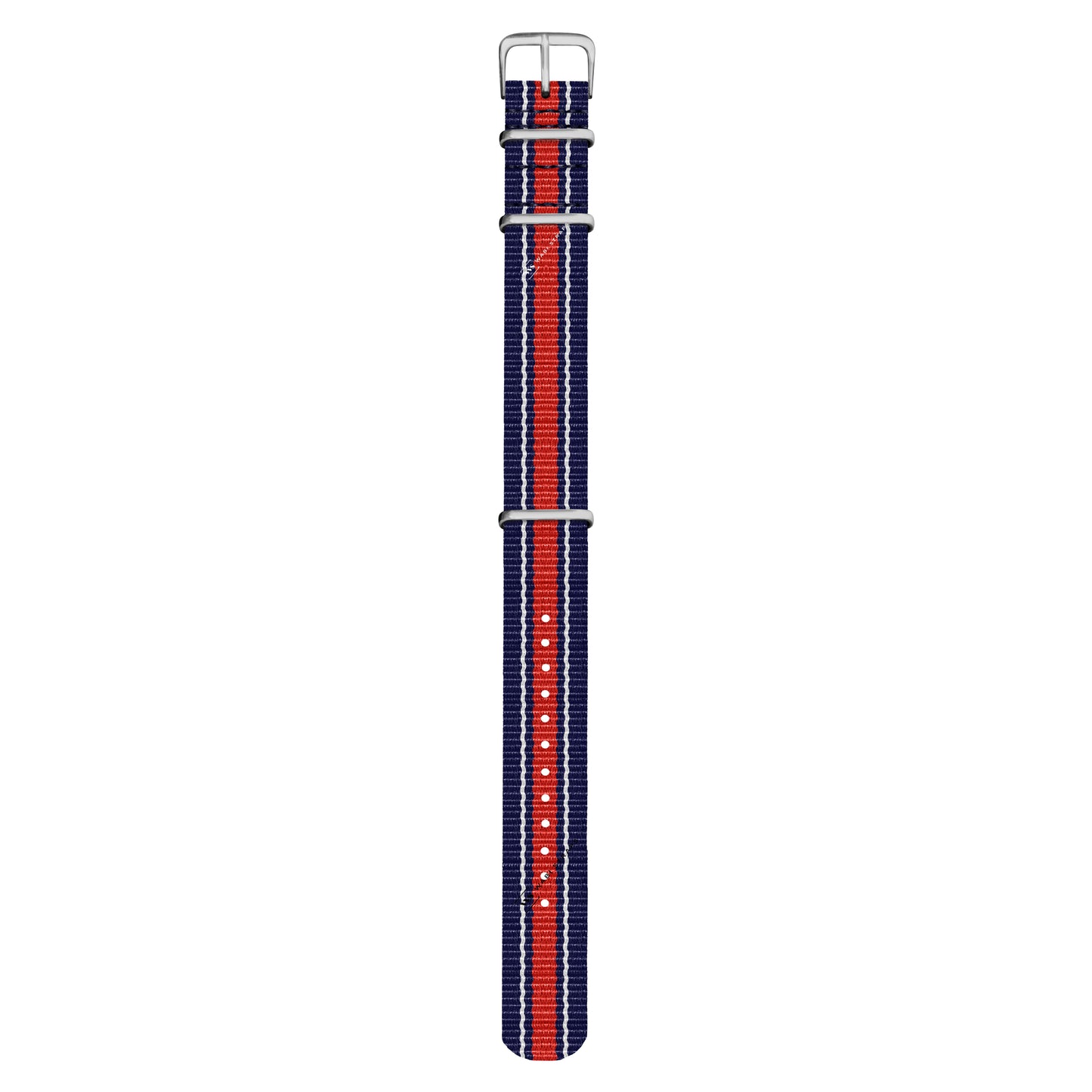 Navy, White & Red Vintage British Military Watch Strap