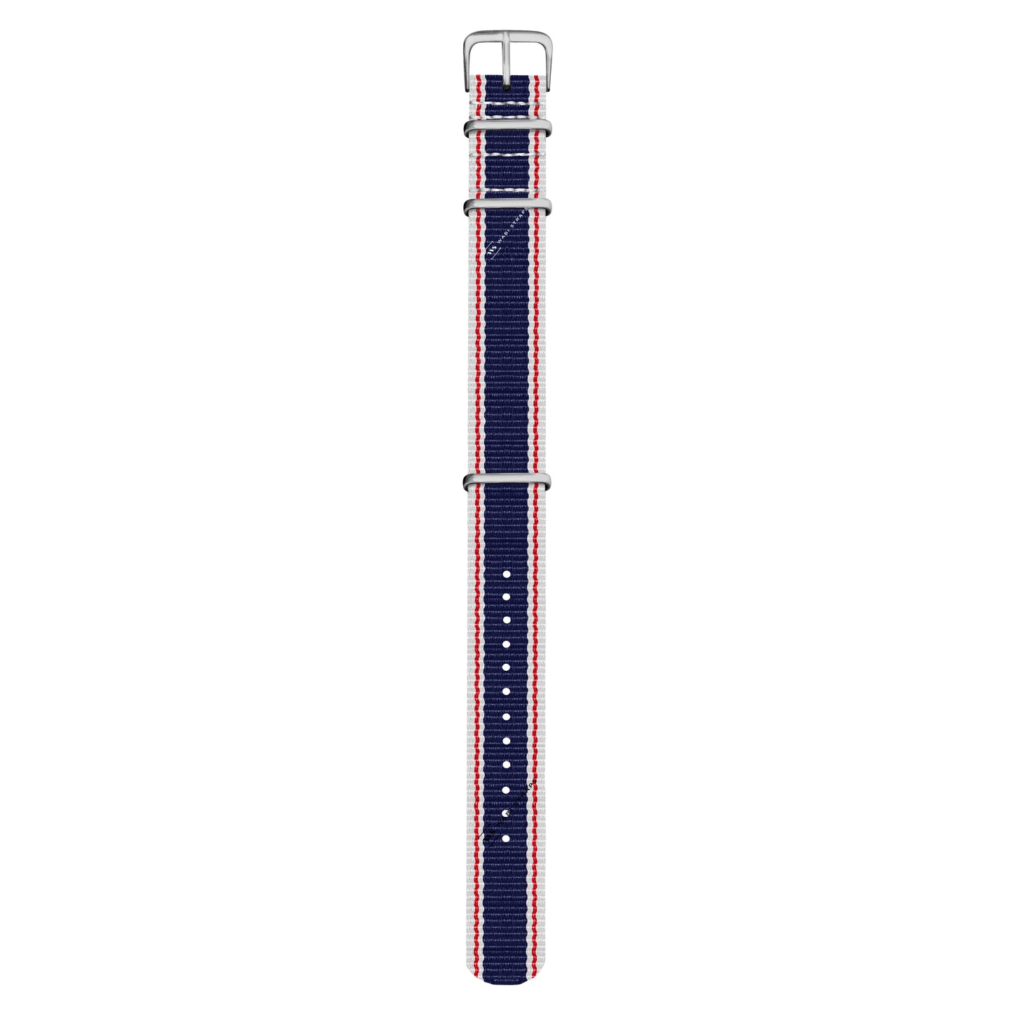 White, Red & Navy Vintage British Military Watch Strap
