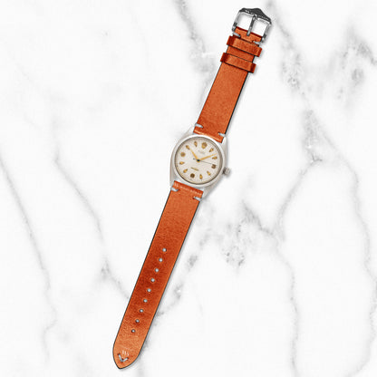 Tan Two Stitch Waxed Vintage Leather Strap