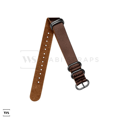 Dark Brown Vintage Leather NavSpec Strap