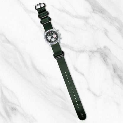 Dark Green Vintage Leather NavSpec Strap
