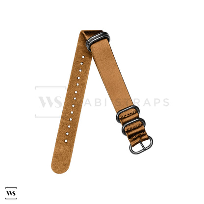 Camel Vintage Leather NavSpec Strap