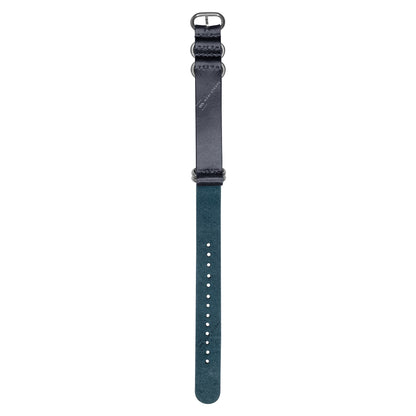 Dark Blue Vintage Leather 5-Ring Hardware NavSpec British Military Strap