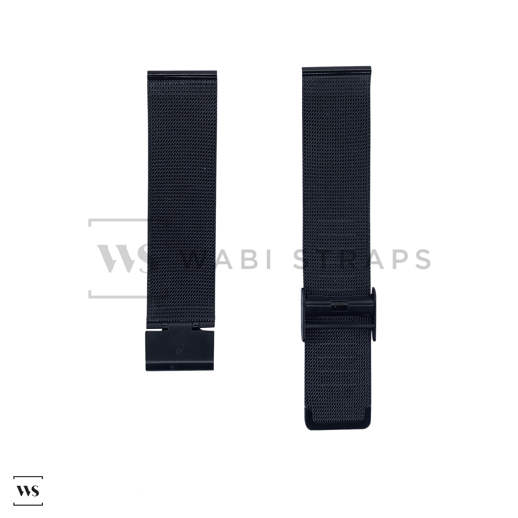 Black Milanese Watch Band Round