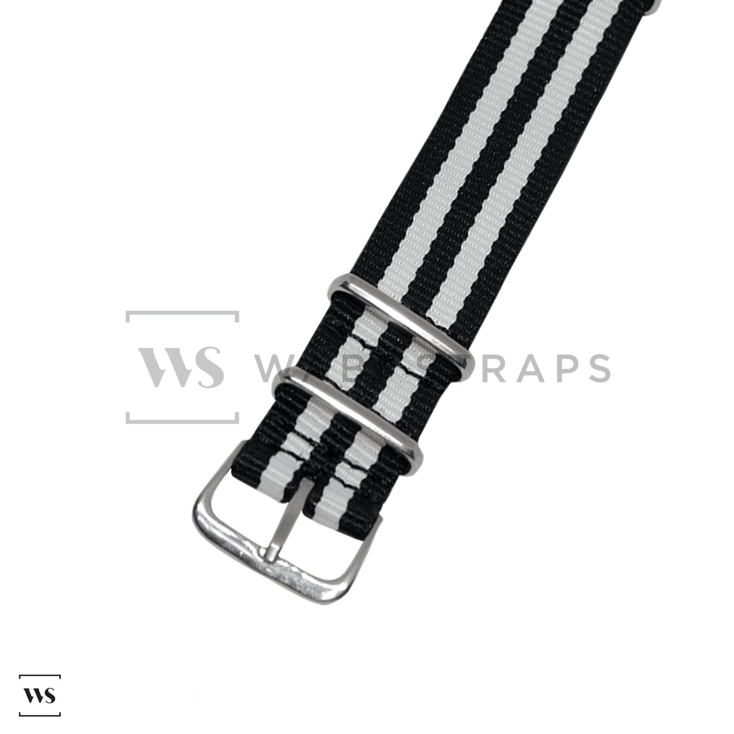 Black & White Ballistic British Military Watch Strap