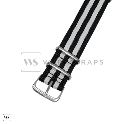 Black & White Ballistic British Military Watch Strap