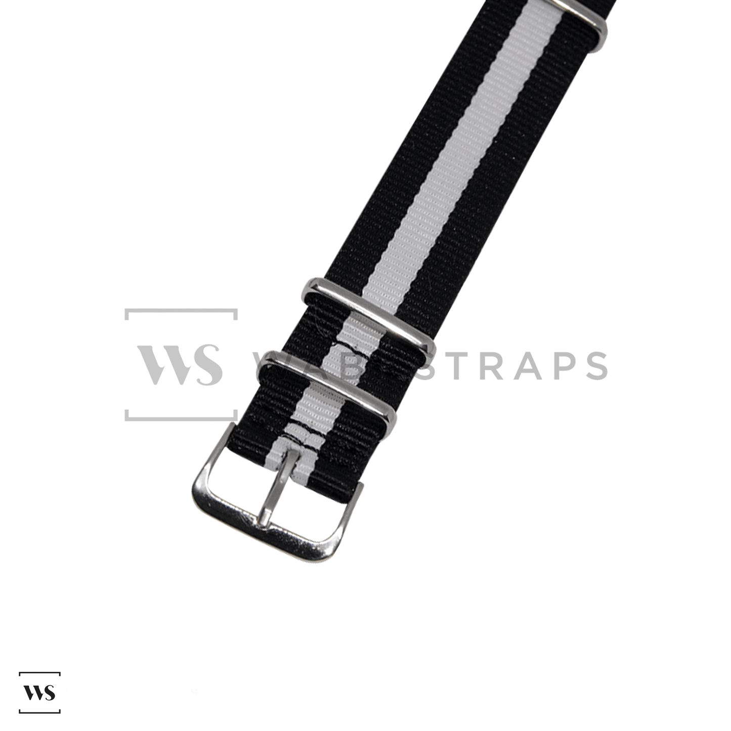 Black & White Classic British Military Watch Strap