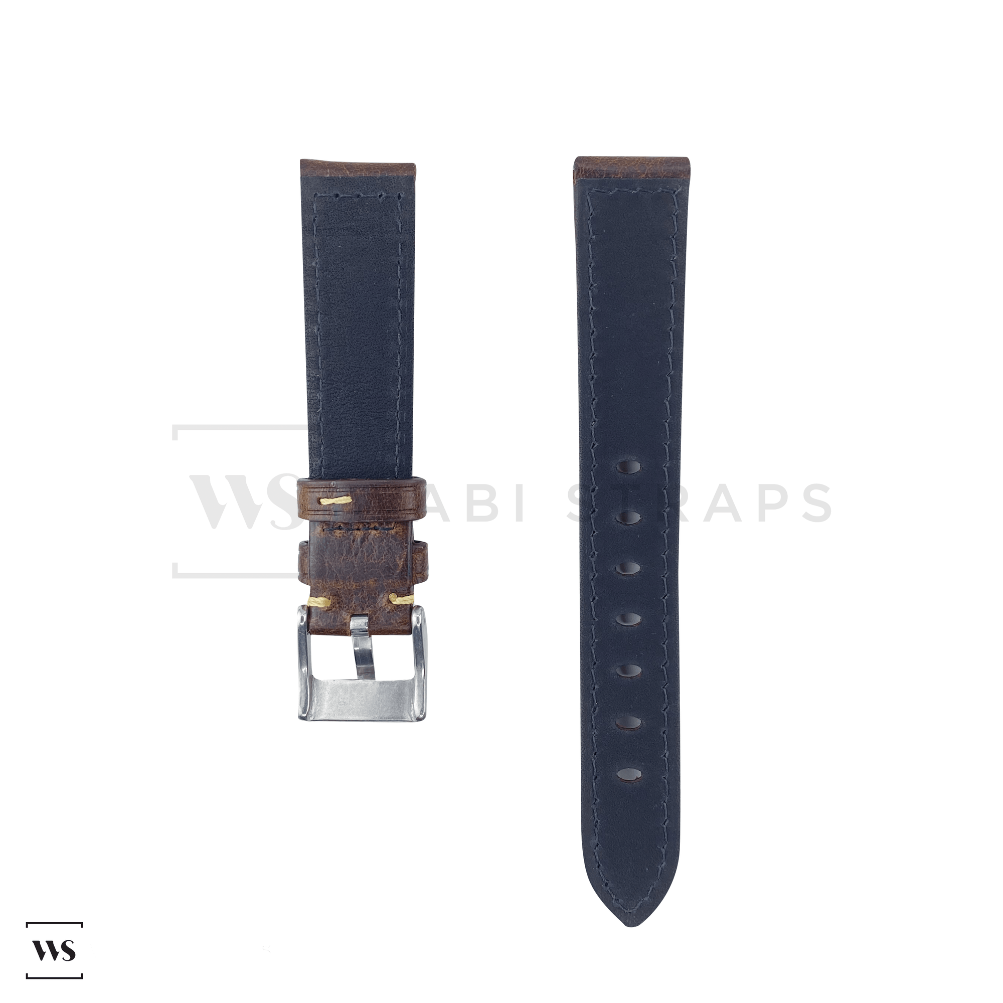 Bronze Oxford Padded Leather Strap Front