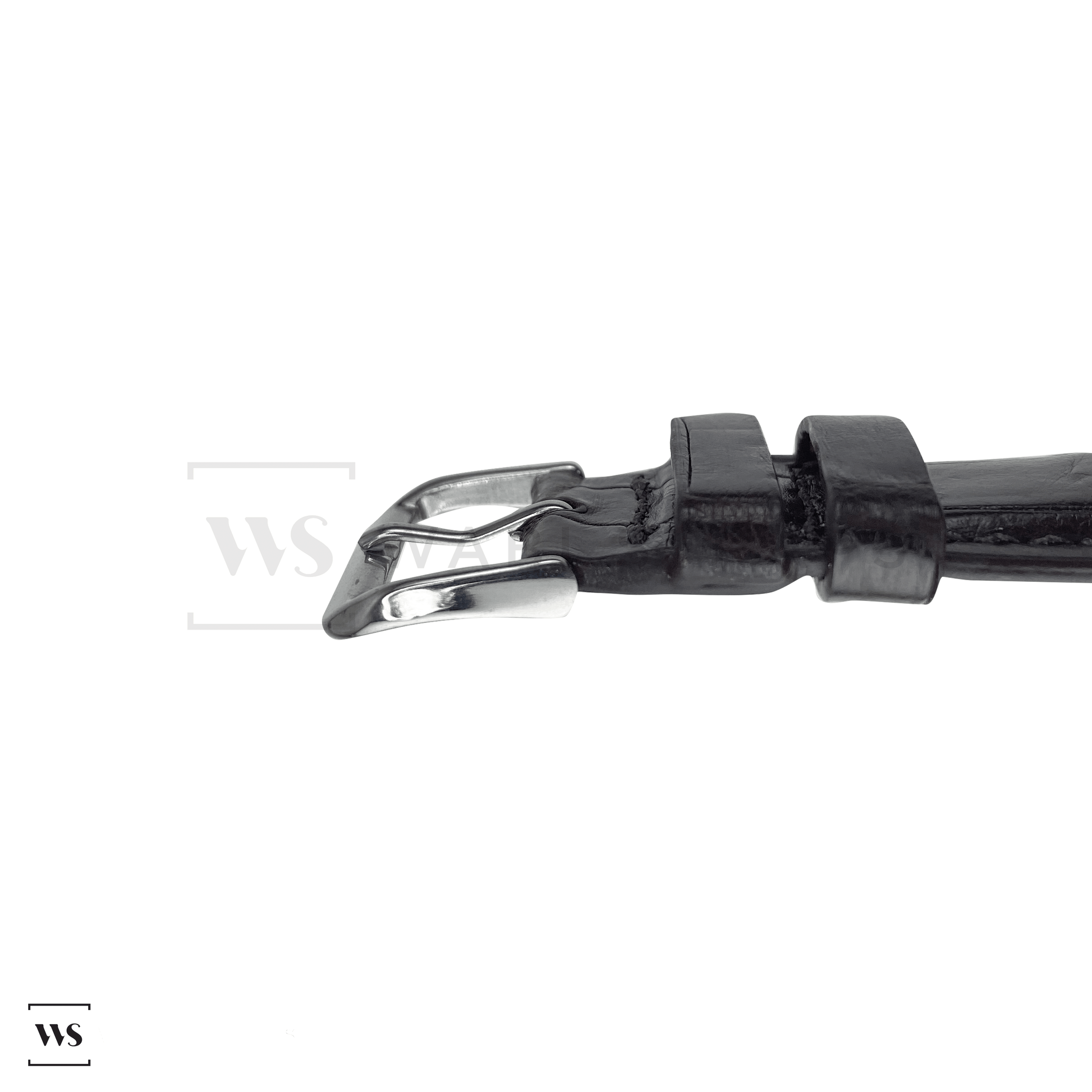 Brown Crocodile Artisan Leather Strap Side