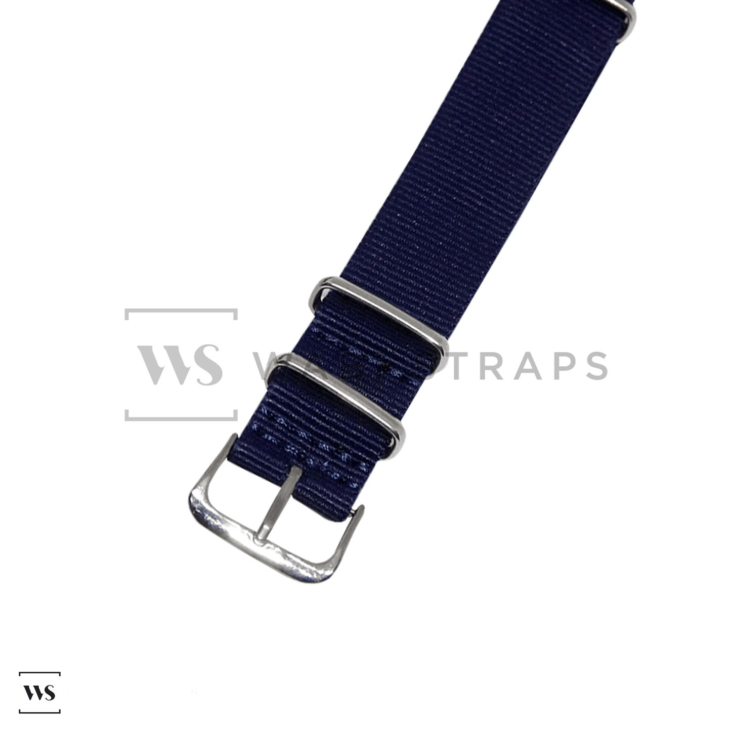 Dark Blue Plain Basic British Military Watch Strap