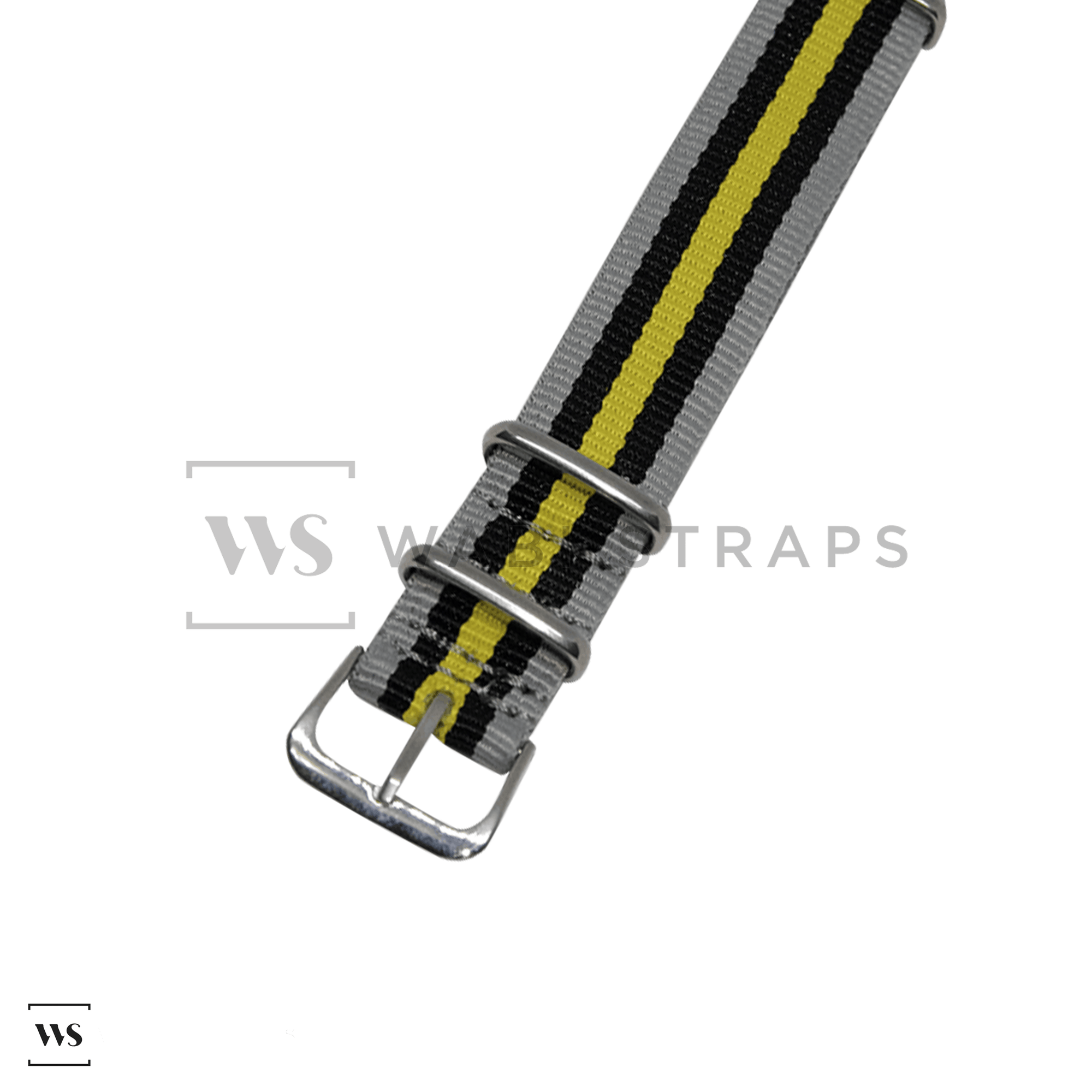 wabistraps 18mm Grey Black Yellow Original NATO Strap