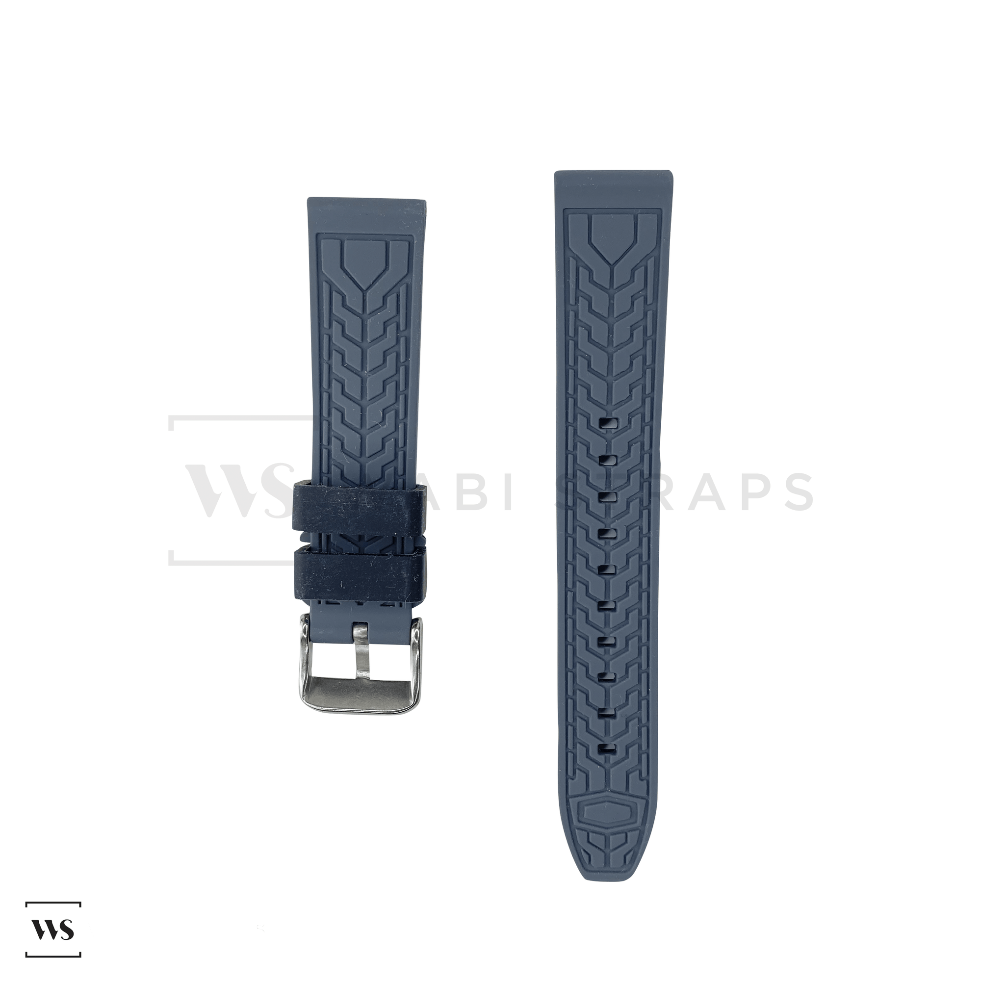 Grey Trim Silicone Waterproof Strap Front