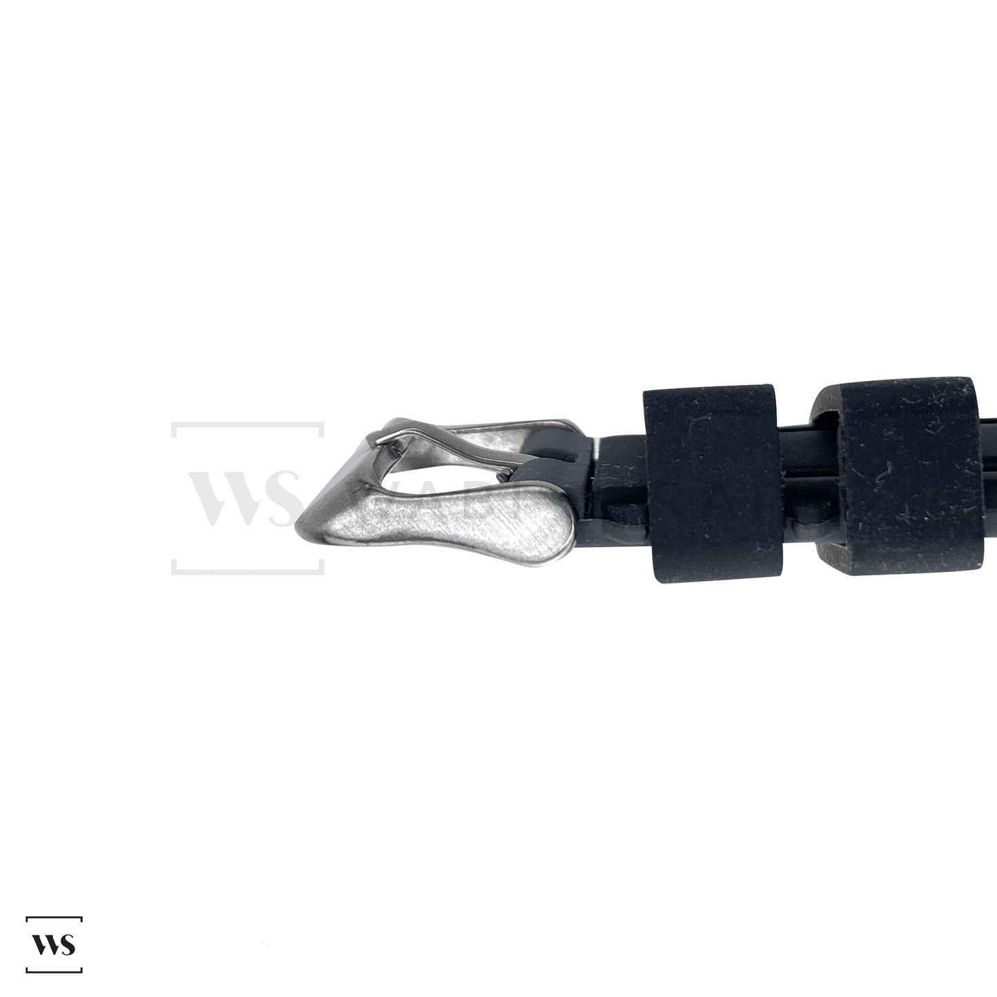 Grey Trim Silicone Waterproof Strap Side