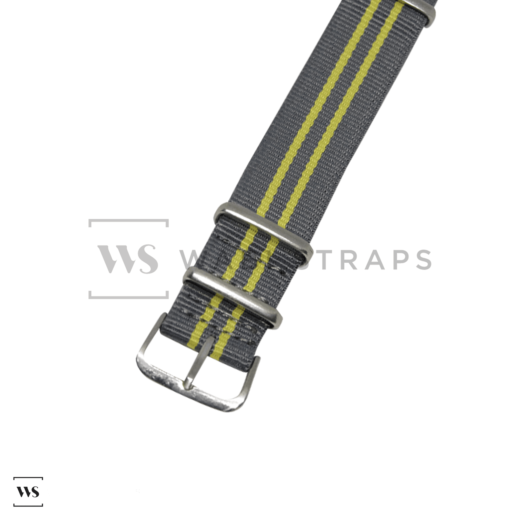 Grey & Yellow Regimental British Military Watch Strap