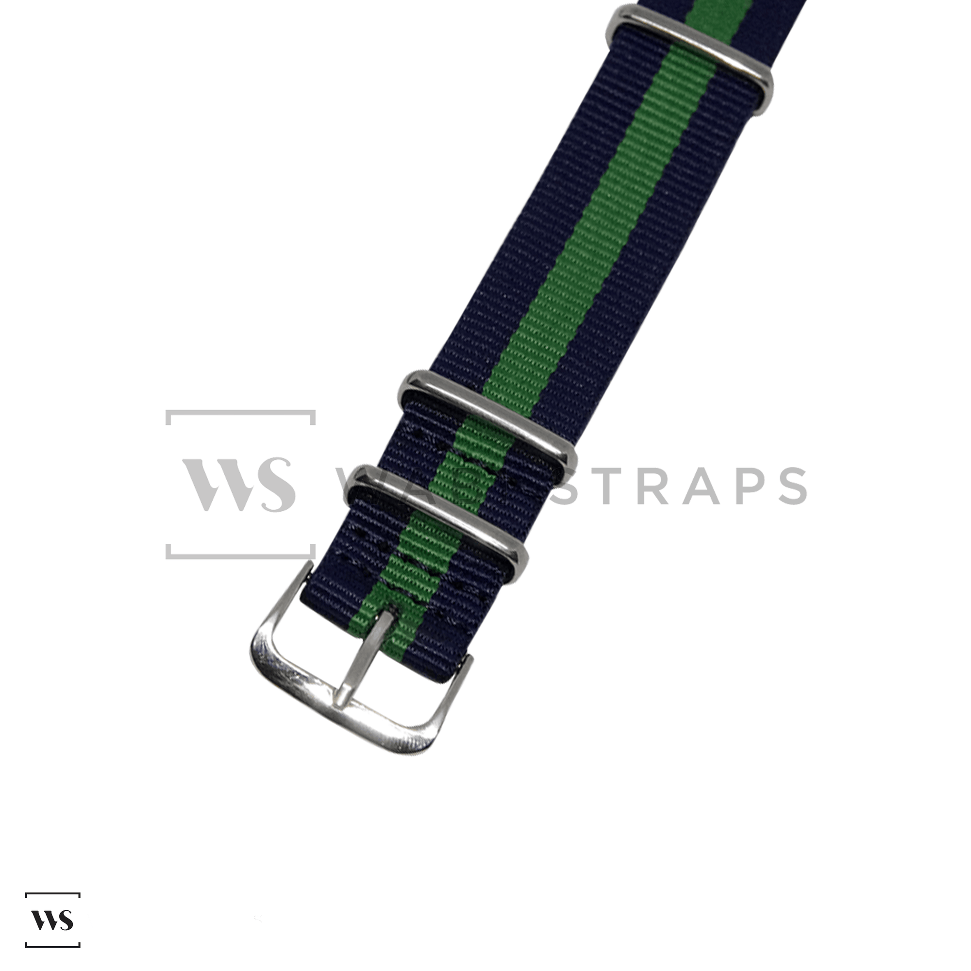 Navy Blue & Green Classic British Military Watch Strap