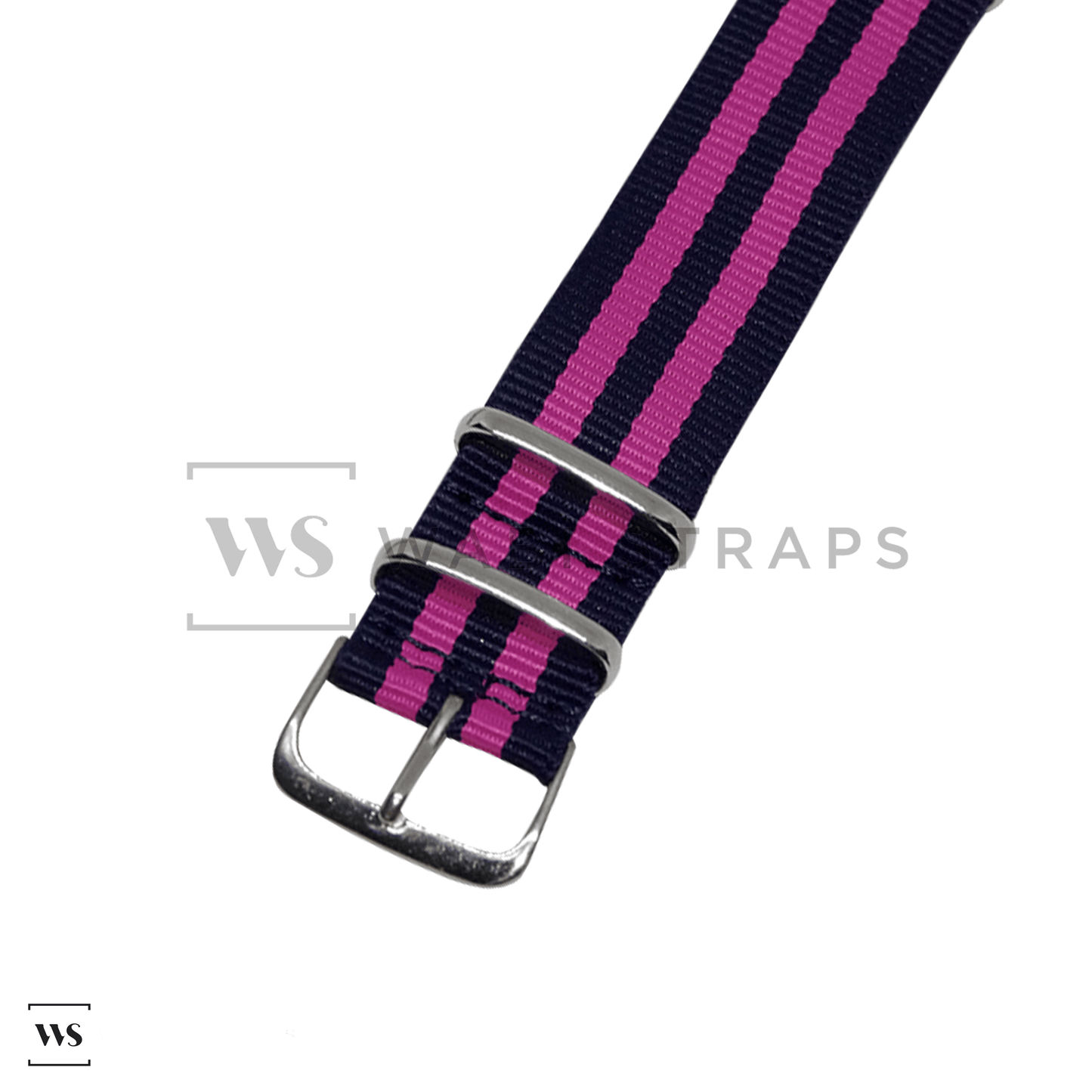 Navy Blue & Magenta Ballistic British Military Watch Strap