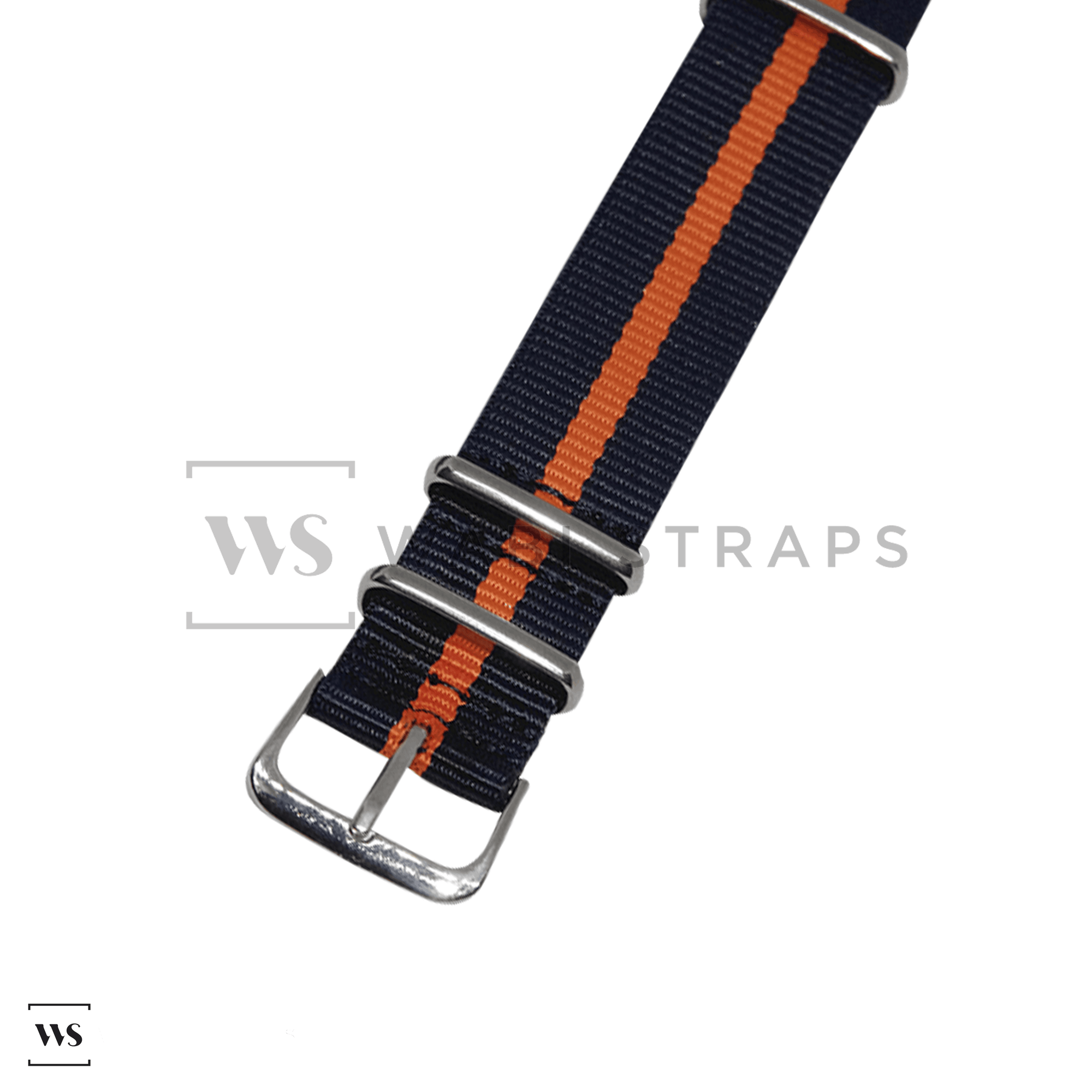 Navy Blue & Orange Diver British Military Watch Strap