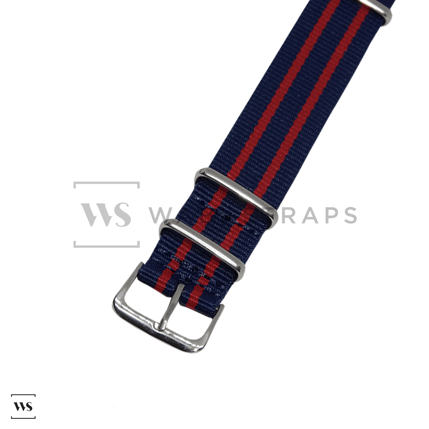 Navy Blue & Red Ballistic British Military Watch Strap