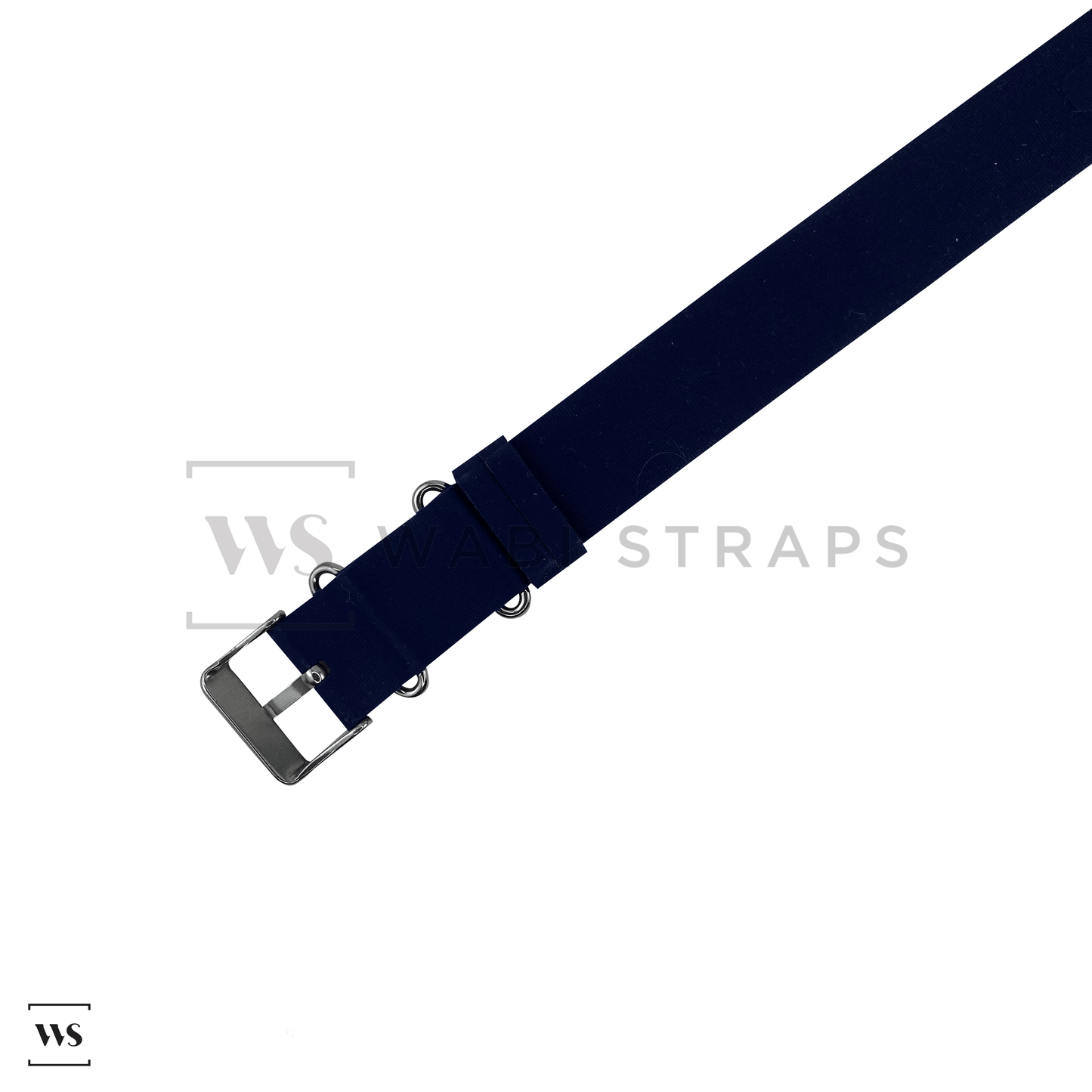 Navy Blue Rubber Single Pass Strap