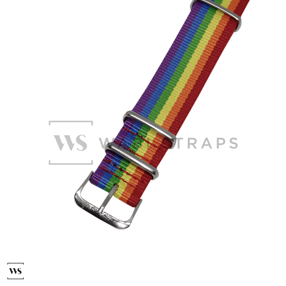 Rainbow Pride Racing British Military Watch Strap wabistraps